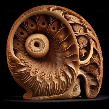 3D model Nautilus cookanum (STL)